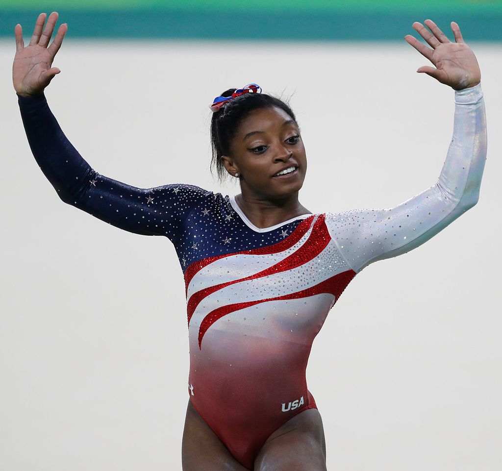 Rio de Janeiro - Simone Biles, ginasta dos Estados Unidos, durante final em que levou medalha de ouro na disputa por equipes feminina nos Jogos Olímpicos Rio 2016. (Fernando Frazão/Agência Brasil)