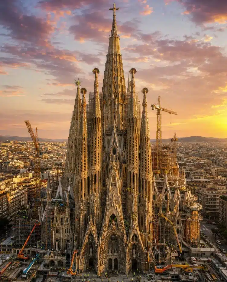 La Sagrada Familia y la Torre de Jesucristo: una obra monumental construida por miles de personas