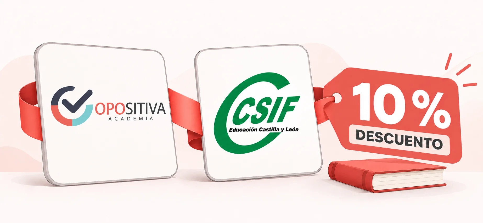 Colaboración entre Opositiva y CSIF: 10 % de descuento en cursos para afiliados.